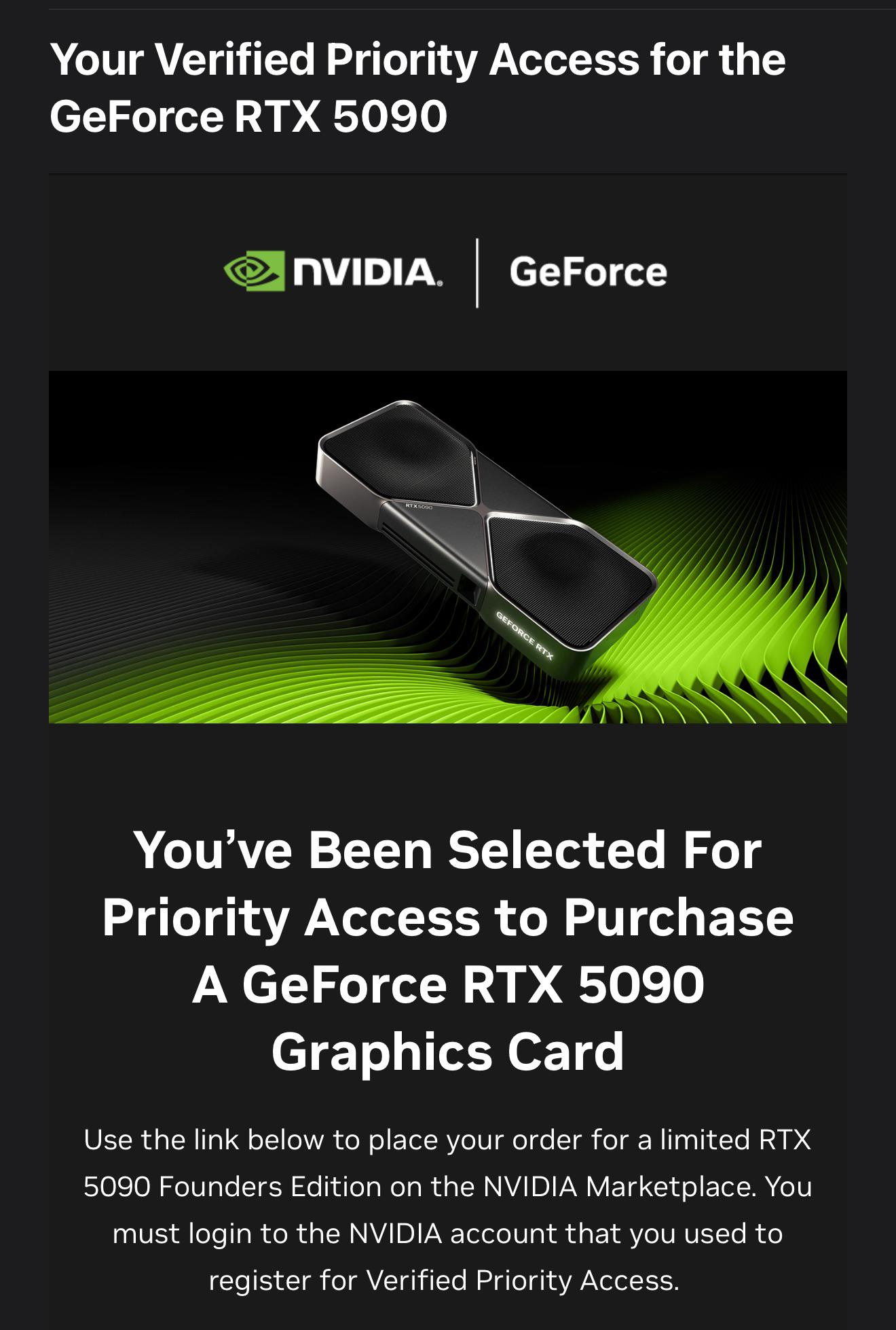 5090 FE invitations! Check your emails! : r/nvidia