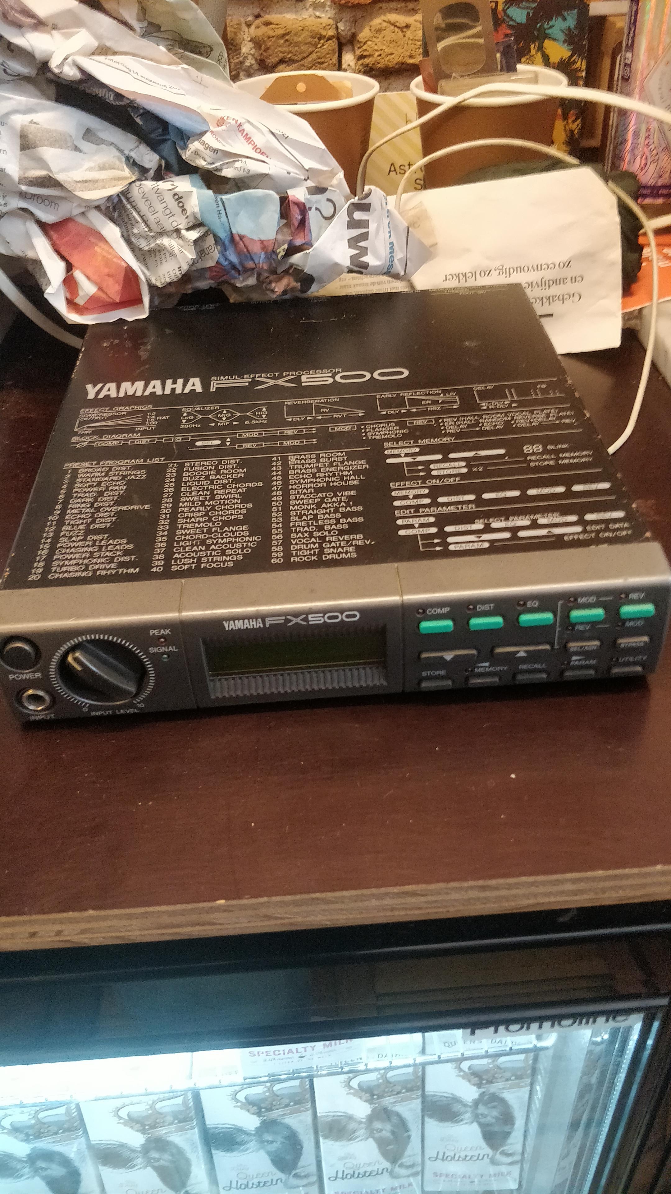 新機材）ヤマハFX500。まあ、厳密にはペダルじゃないんだけど、マジで
