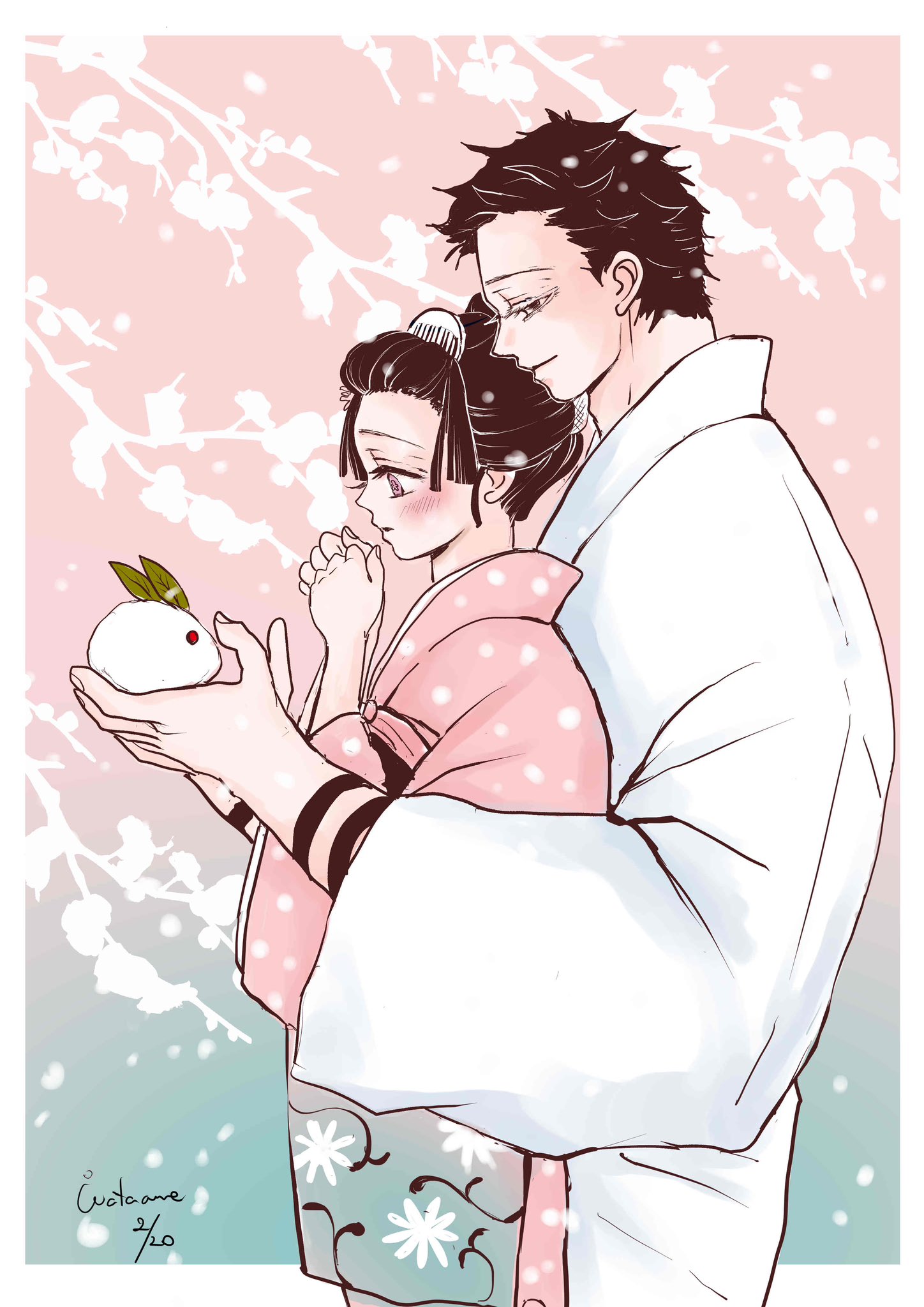 猗窩座と最愛の恋人、恋雪（@hamutanpule） : r/DemonSlayerAnime