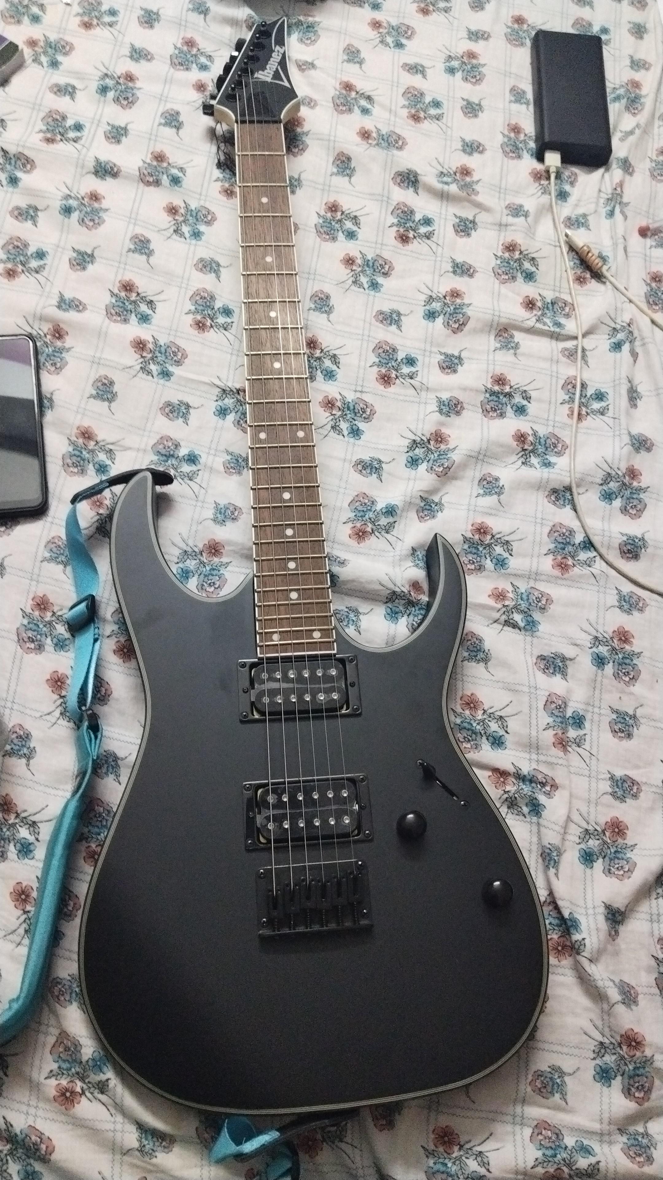 my first guitar 🎸 Ibanez rg421ex-bkf. Anyone using this