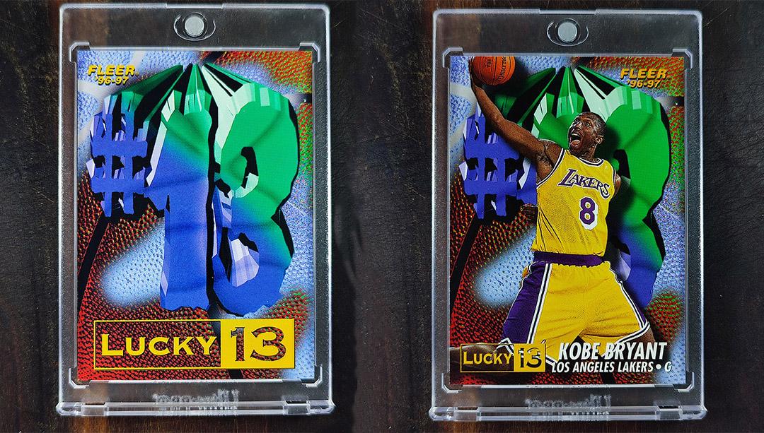 Fleer 1996-97 Lucky 13 Redemption + Redeemed #13 Kobe Bryant RC