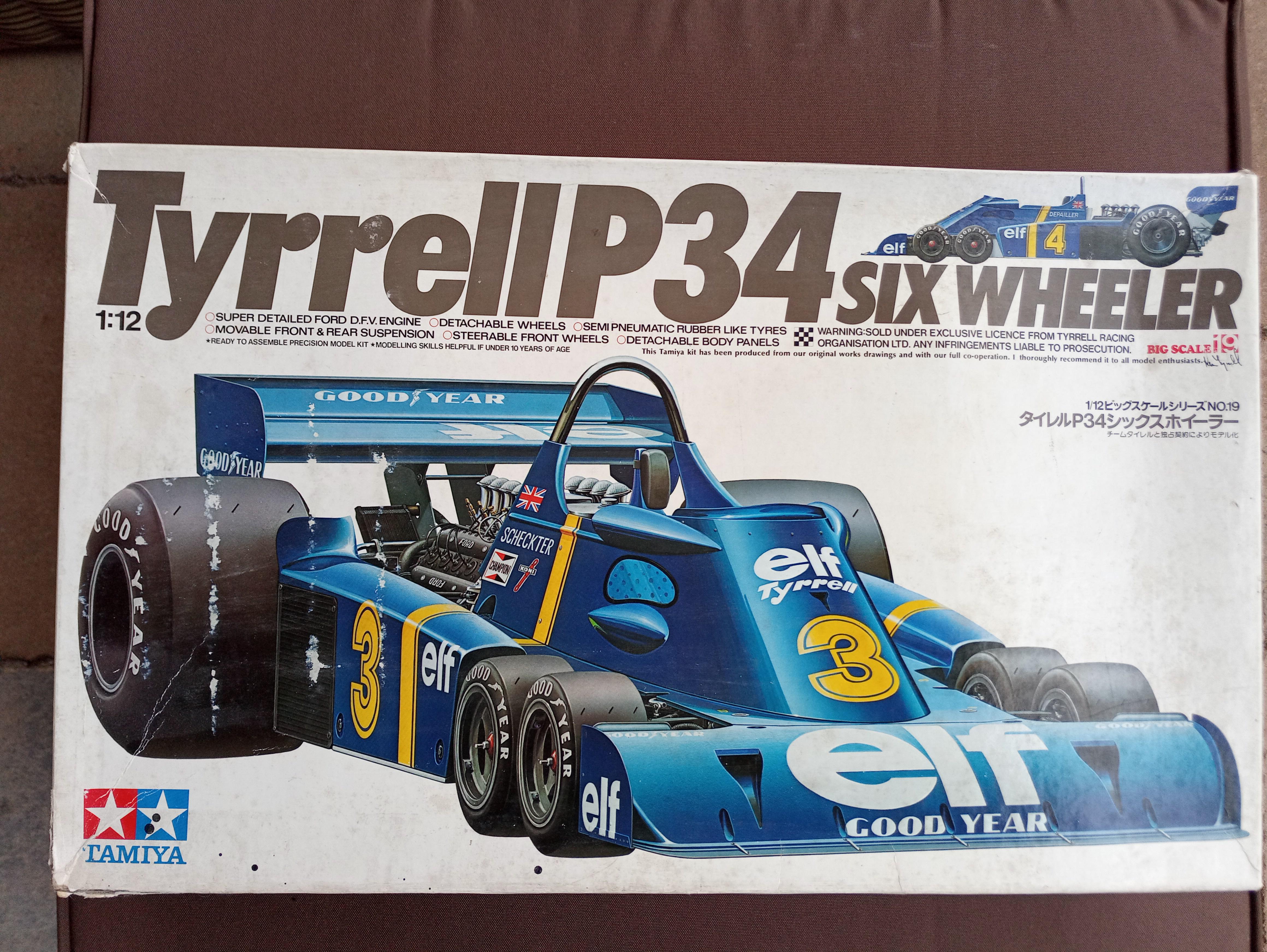 The Tamiya Tyrrell P34, 1/12, this is going to be a monster of a