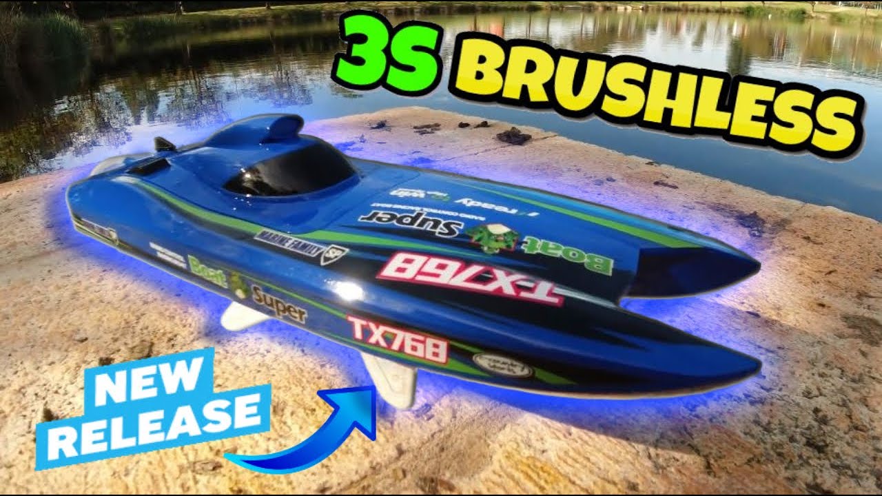 NEW Brushless 3S TURBOJET Racing Speed Boat Under US$100 | TY XIN