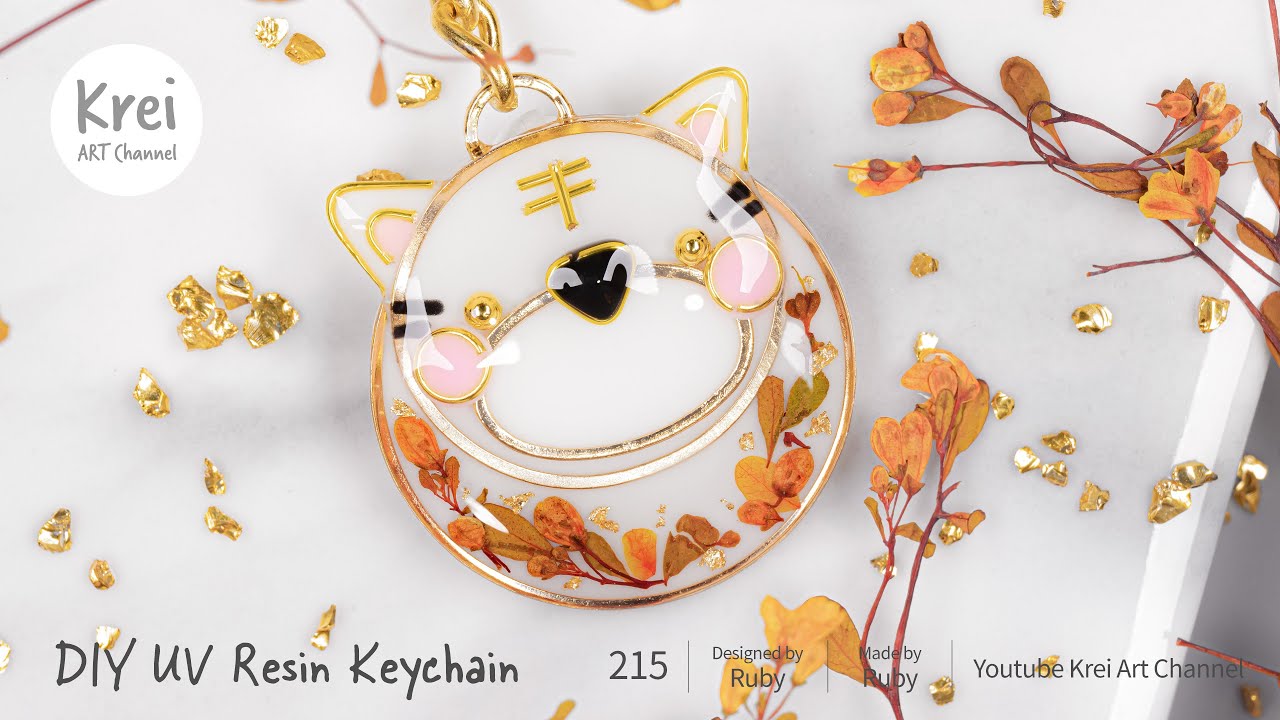 UV レジン】DIYでかわいい虎キーホルダーを作りました〜♪ UV Resin