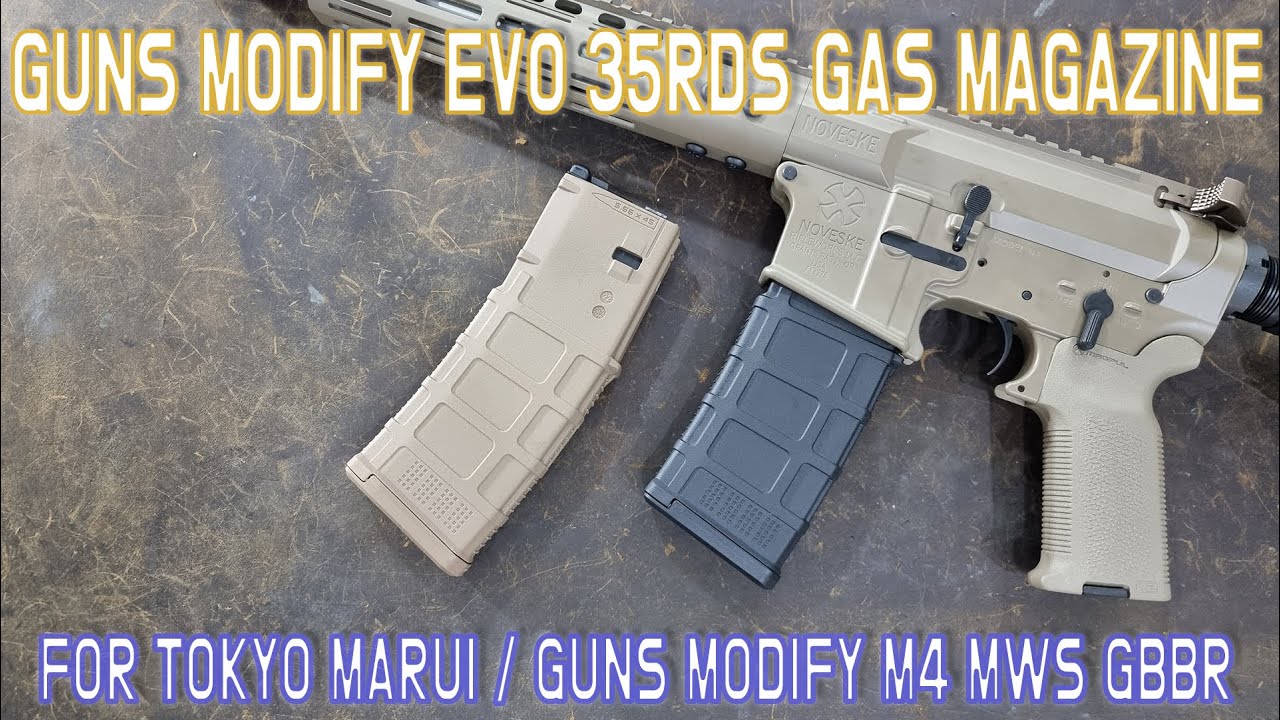 GUNS MODIFY EVO MAGAZINE FOR TOKYO MARUI 마루이 MWS용 EVO PMag