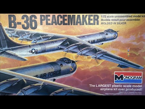 Monogram B-36 Peacemaker 1/72 Scale Model Aircraft - YouTube