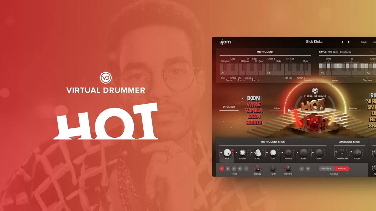 ujamInstruments presents: Virtual Drummer HOT - YouTube