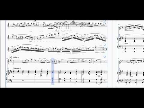 コンチェルティーノ【フルート楽譜】 - YouTube