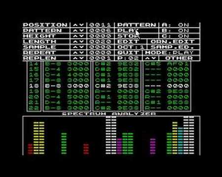 ZX Spectrum - Sound Tracker music - YouTube
