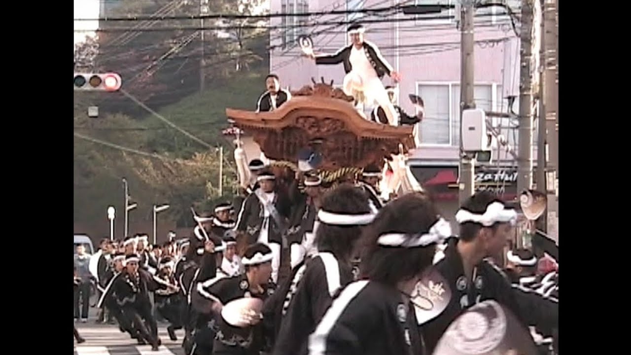 2005.10.30 堺市 豊田 だんじり 抜魂式 やりまわし など (二重破風