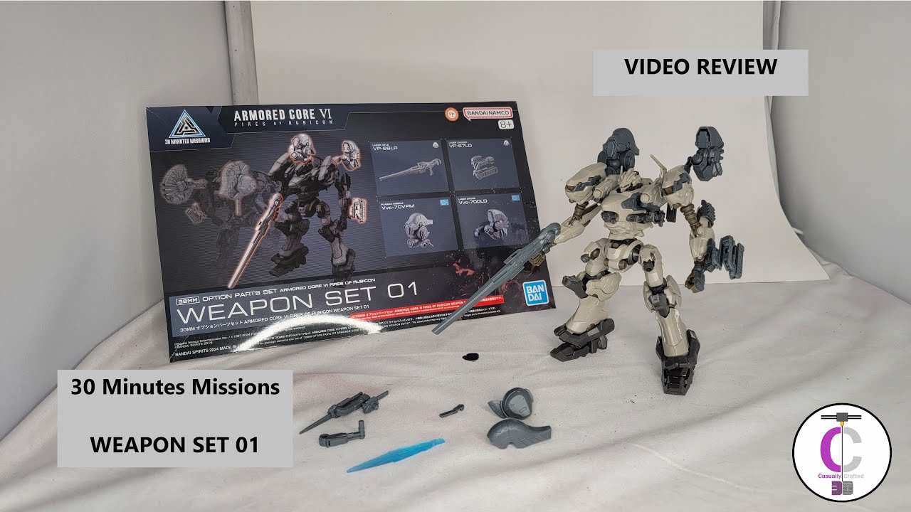 Bandai Armored Core 6 30MM WEAPON SET 01 Review - YouTube