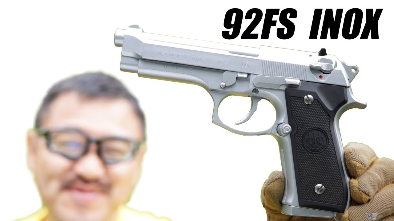 ベレッタM92FS INOX ソルト WA ガスガン レビュー - YouTube