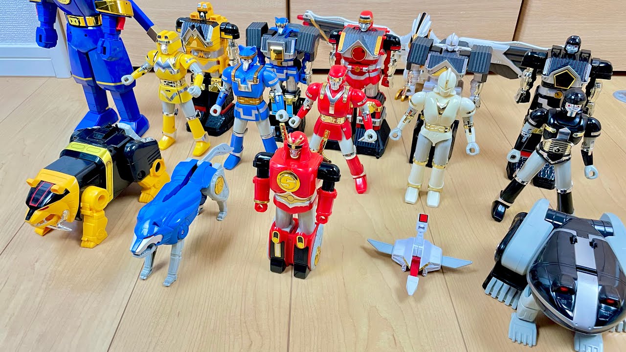 PowerRangers season3 All megazord】初の忍者戦隊⁉︎カクレンジャーの