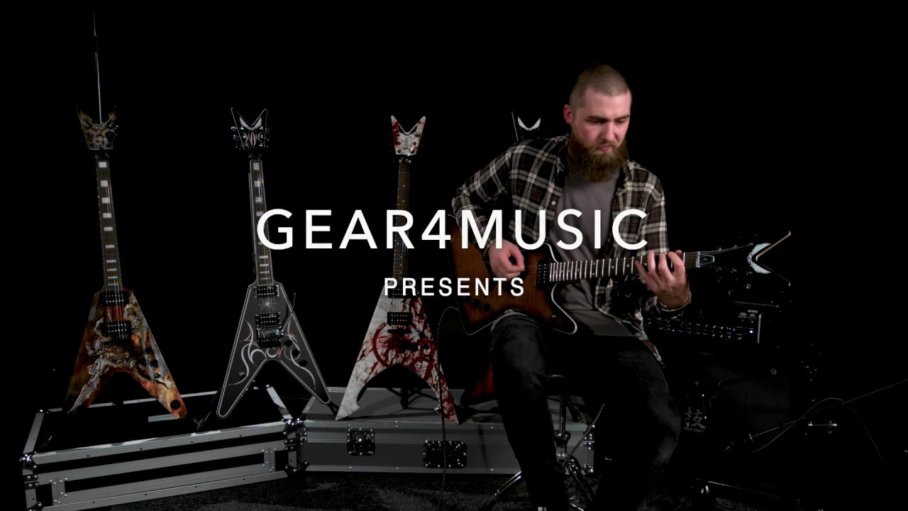 Dean ZX Flame Top Electric Guitar, Charcoal Burst | Gear4music