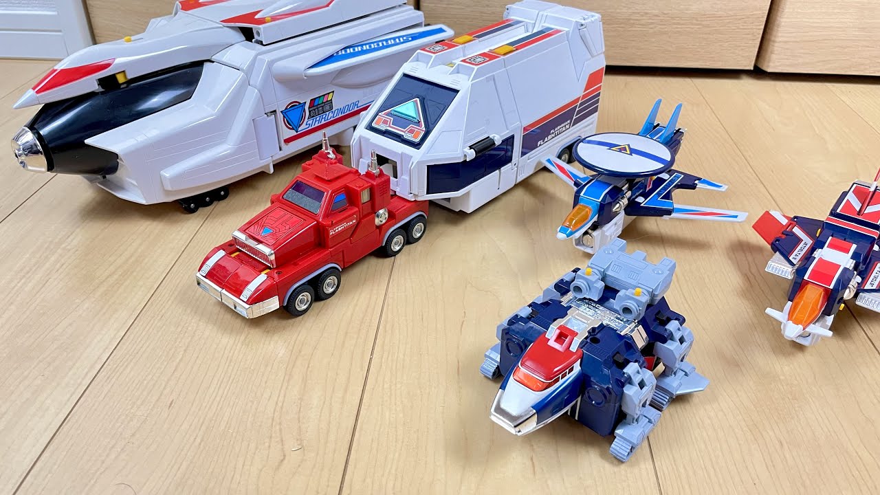 Choshinsei Flashman】🛻🛩️🛩️脅威の合体構造⁉︎フラッシュマンの