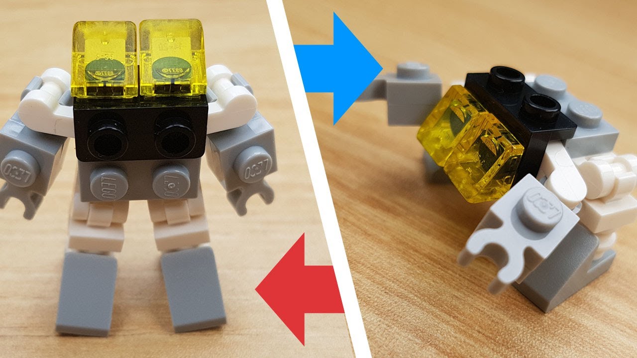 LEGO Mini Robot Tutorial] Crab Robot Transformer/ミニレゴ変身ロボ