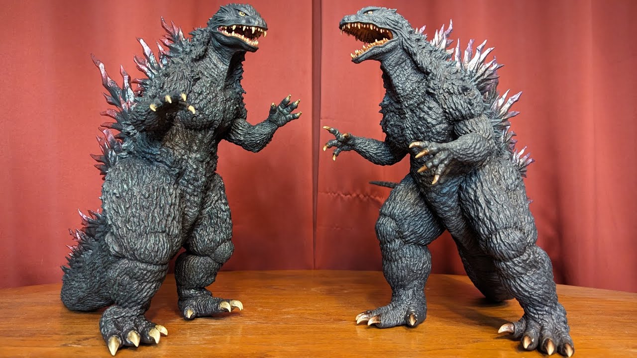 Godzilla 2000 w dragon vs x plus super Toho 30cm review - YouTube