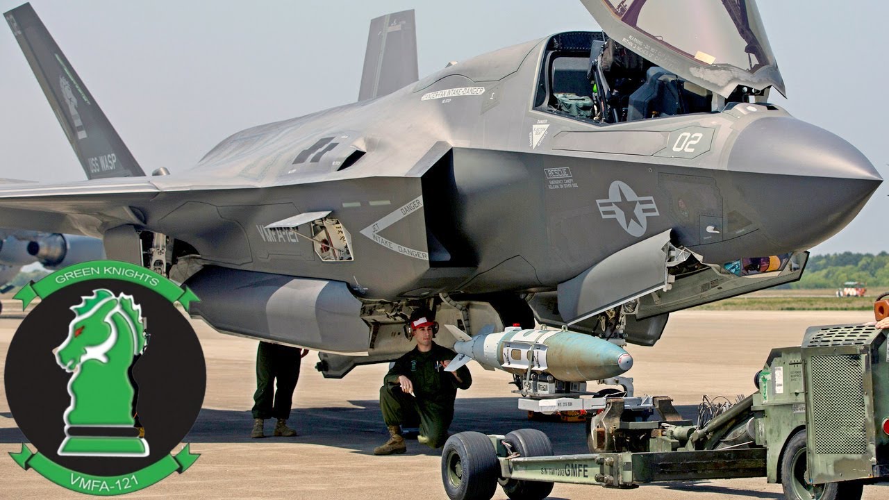 Green Knights. US Marines Load Powerful Weapons into F-35B