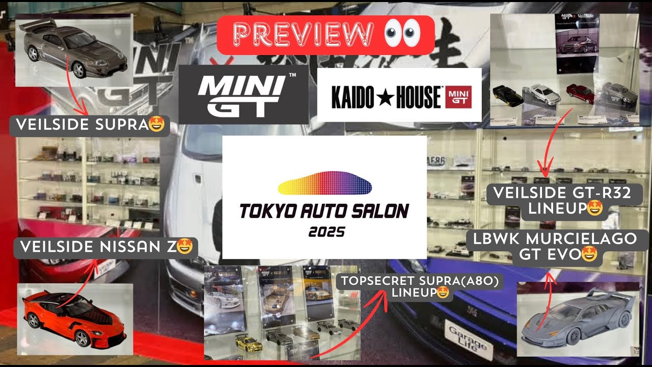 PREVIEW]👀 MINI GT/KAIDOHOUSE official booth at 2025 Tokyo Auto