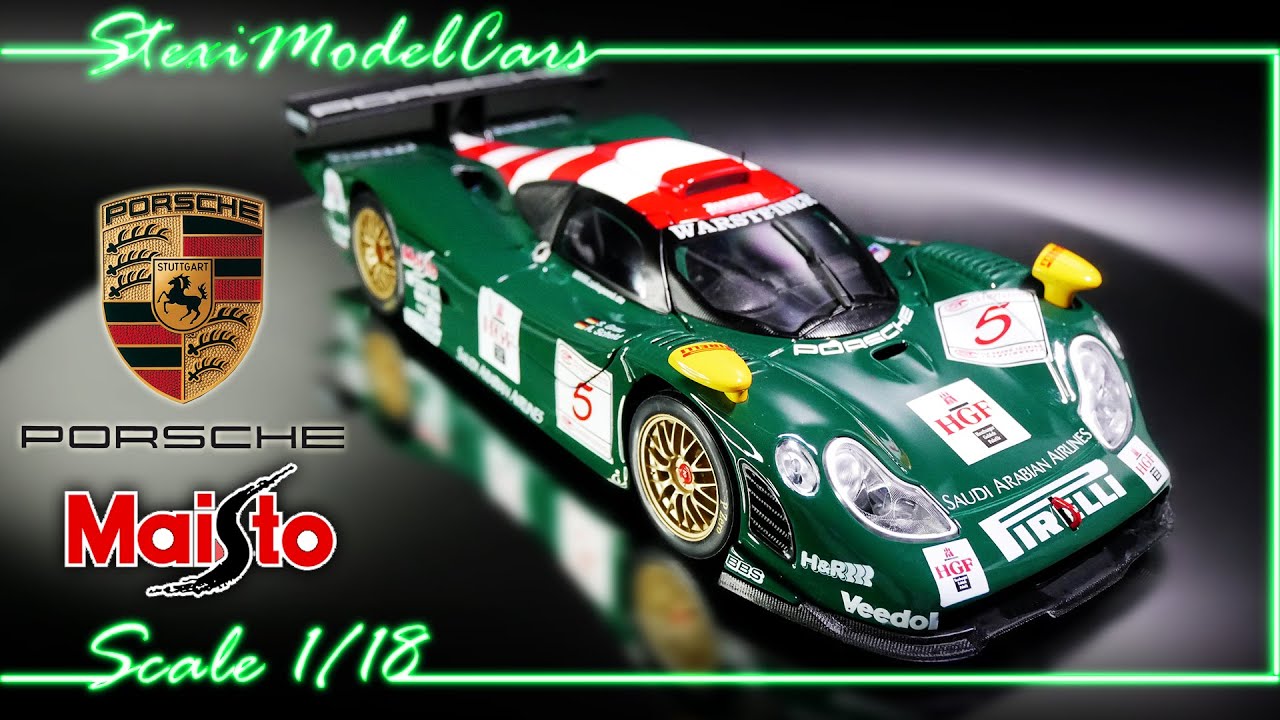 Porsche 911 Gt1 - 1998 - Zakspeed Racing - Maisto - 1:18 1/18