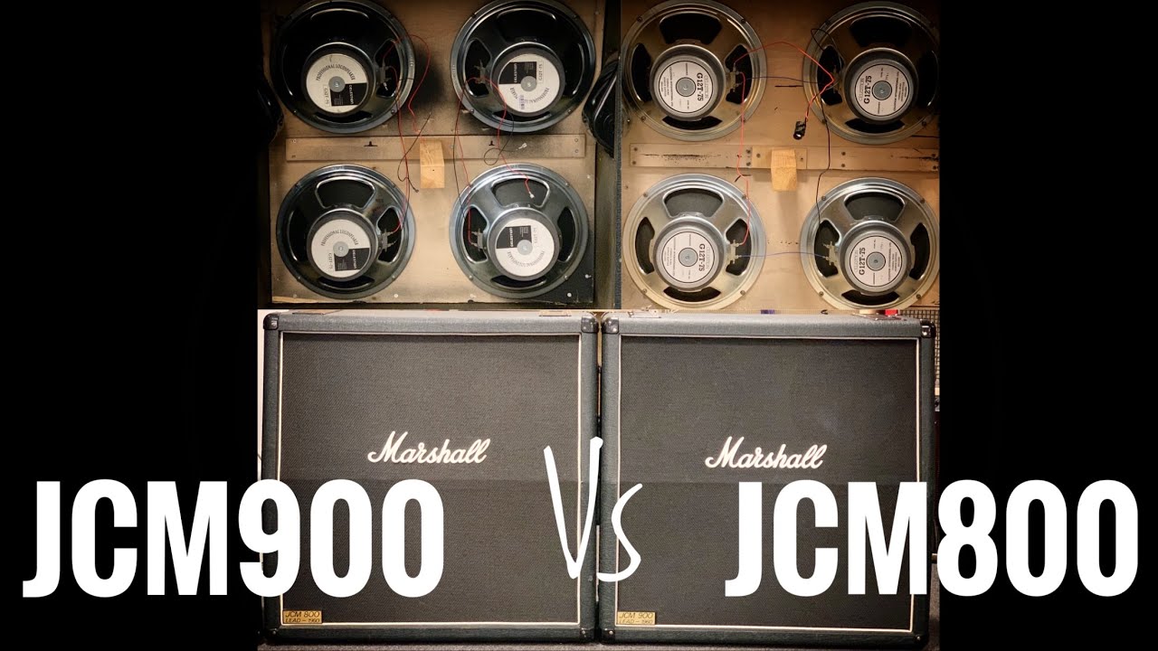 Marshall JCM800 vs JCM900 4x12 Comparison - YouTube