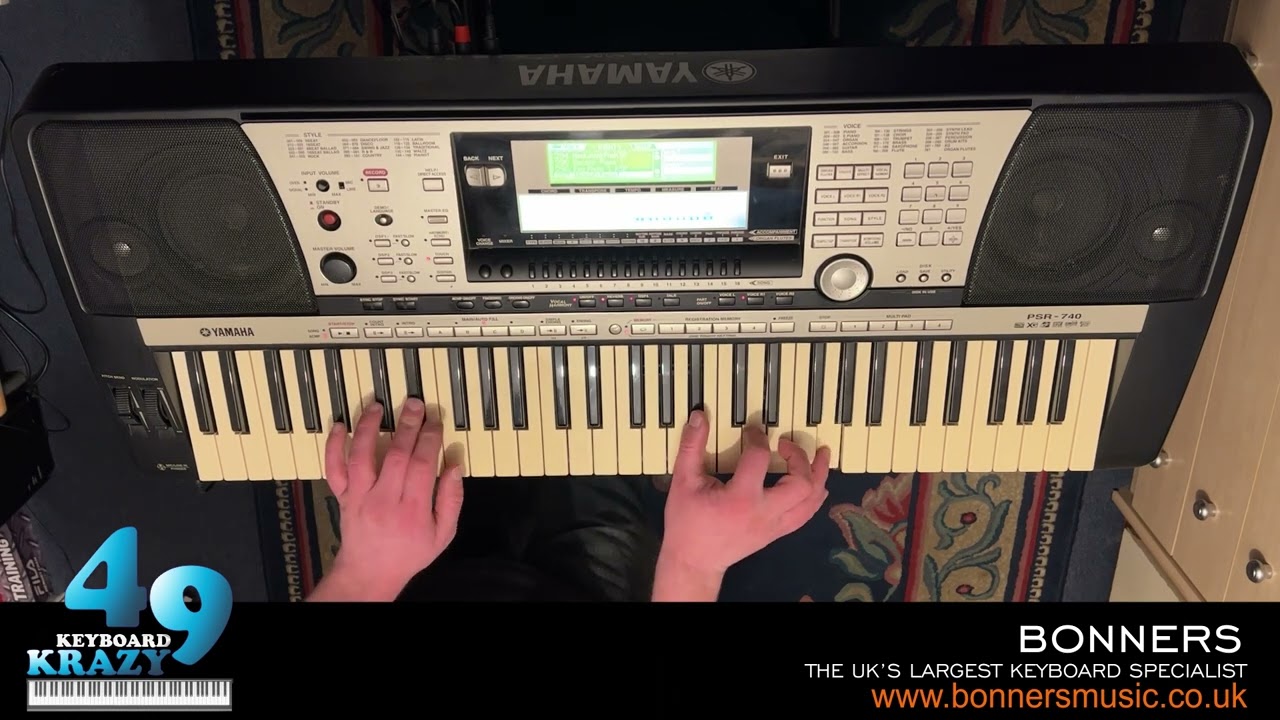 Yamaha PSR-740 Keyboard - 761 Voices Part 3/5 - YouTube