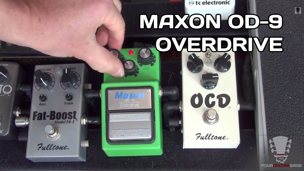 Maxon OD-9 Overdrive Tube Screamer Pedal - Gear Review - YouTube