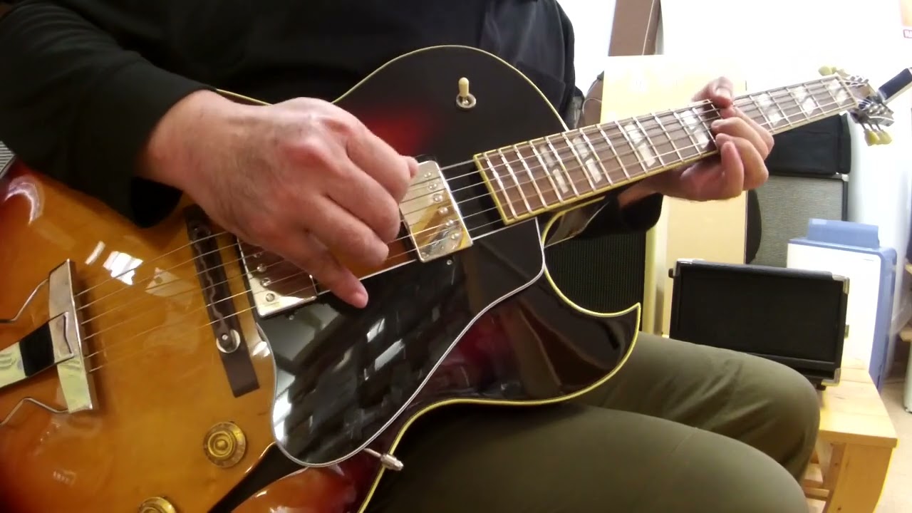 Archtop Tribute AT105D/LFB 指弾き - YouTube