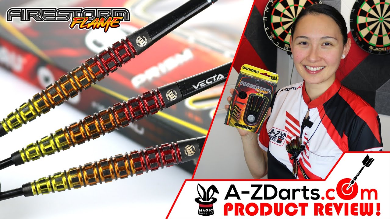 Winmau Firestorm Flame Darts Range | Straight & Tapered Soft Tip