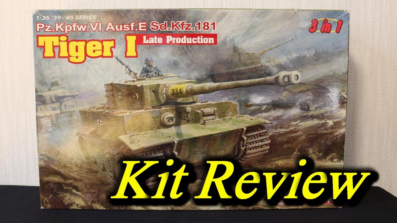 ドラゴン 1/35 タイガーⅠ後期型 3in1 ( English Sub ) / Dragon Tiger