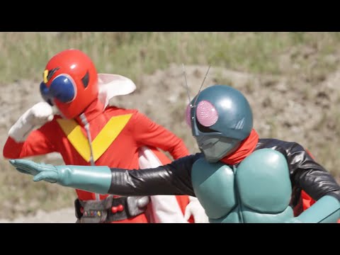 仮面ライダー1号＆アカレンジャーが共闘！電王、デカマスターも登場