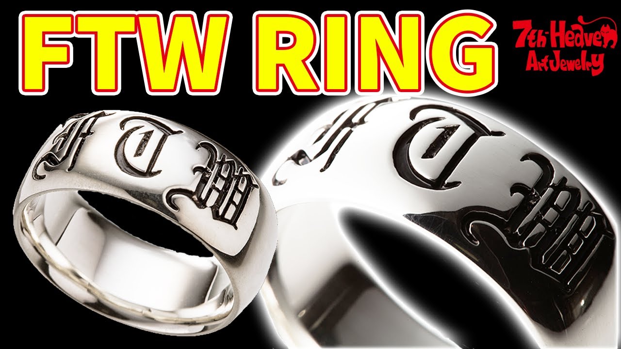 FTW RING / 7th-Heaven Art Jewelry - YouTube