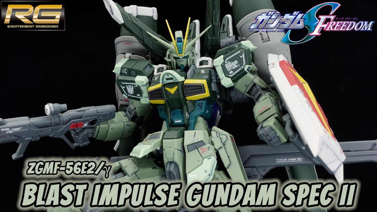 P-Bandai RG Blast Impulse Gundam Spec II Review | Gundam SEED