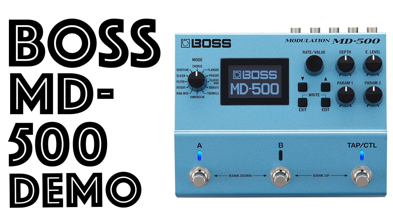 Boss MD 500 Unbox & Demo - YouTube