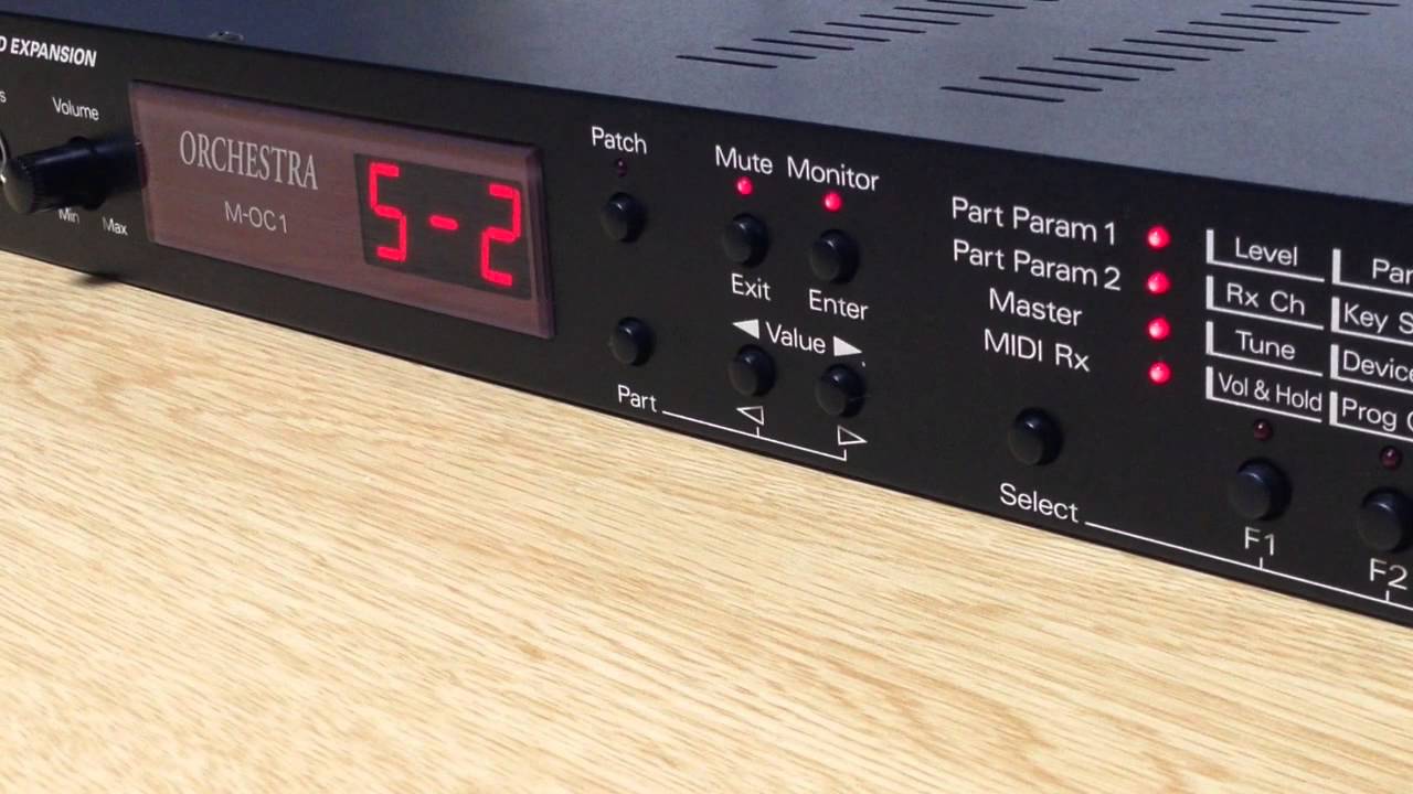 Roland SOUND EXPANSION ORCHESTRA M-OC1 demo - YouTube
