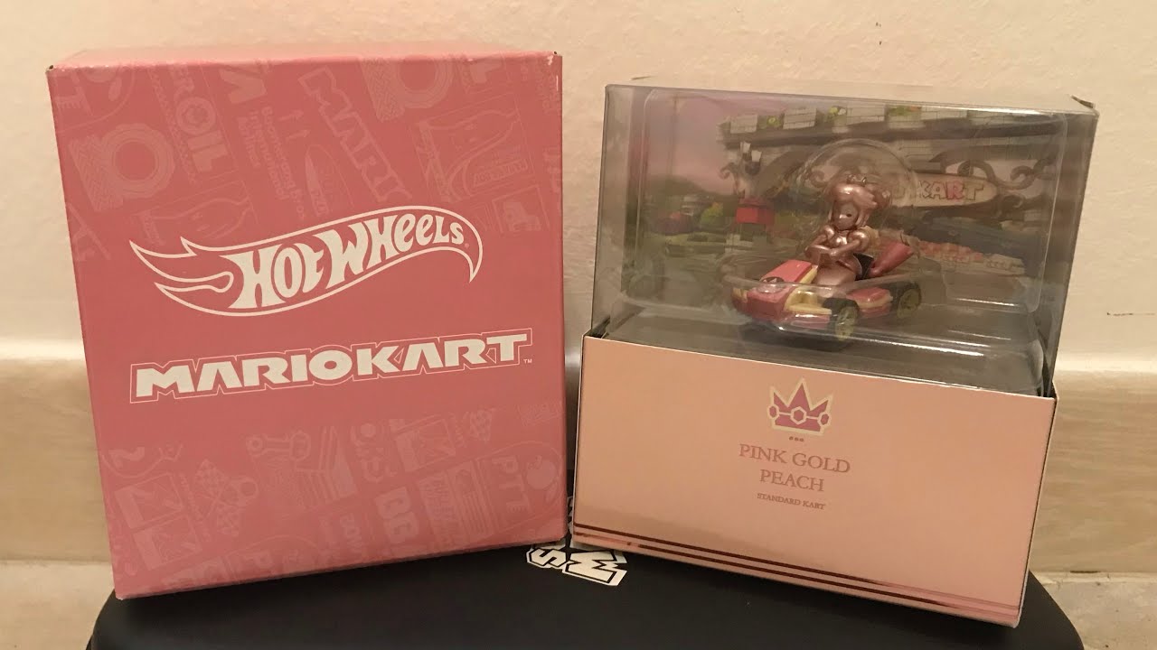 Hot Wheels Mario Kart Pink Gold Peach Unboxing! - YouTube