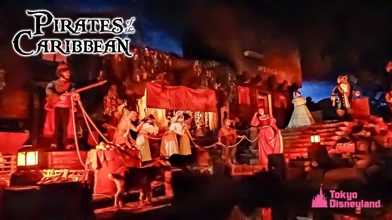 Pirates of the Caribbean On Ride Low Light Front Seat 4K POV Tokyo