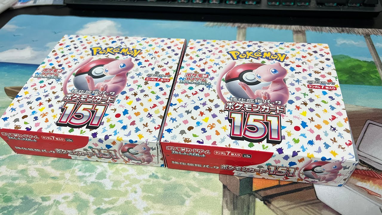 ポケセンで買った『ポケモンカード151』2箱開封する配信 - YouTube