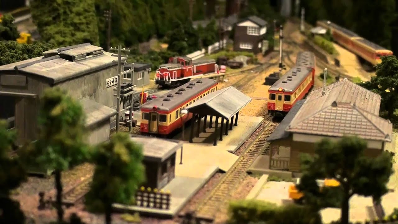 鉄道模型 終着駅ジオラマ キハ52 Sound Model Railroad Japanese local