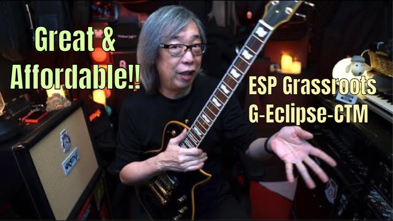 ESP Grassroots G Eclipse CTM Vintage Black - YouTube