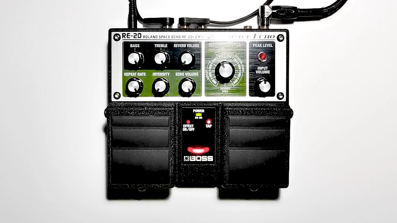 Boss RE-20 Space Echo as a lofi tape loop sampler and vibrato