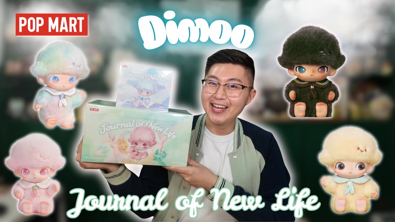 NEW POP MART DIMOO Journal of New Life 😱 Vinyl Plush Pendant