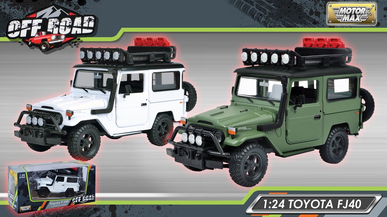 Off Road™ - 1:24 Toyota FJ40 | MOTORMAX - YouTube