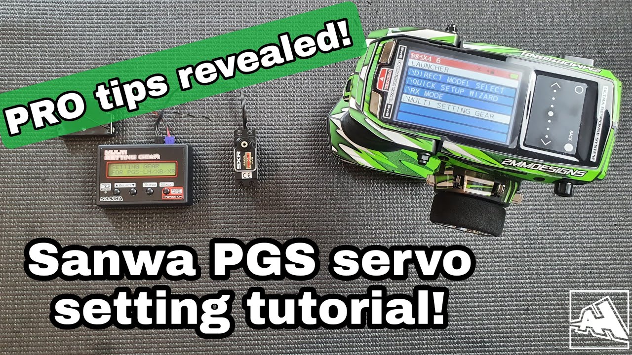 SANWA MT-44 Basic Functions and PGS Servo Telemetry Settings - YouTube