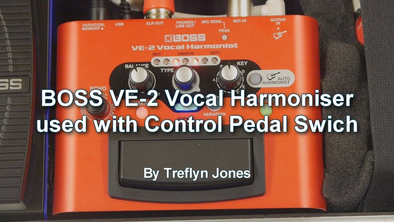 BOSS VE-2 VOCAL HARMONIST used with Control Pedal Switch - YouTube