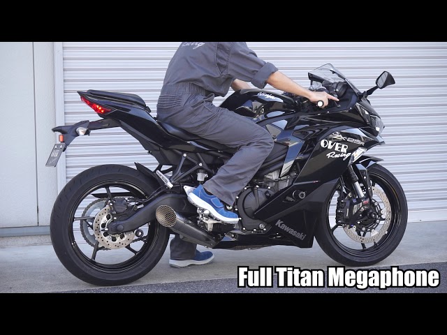 ZX 25R フルチタン メガホン フルエキゾーストマフラー - YouTube