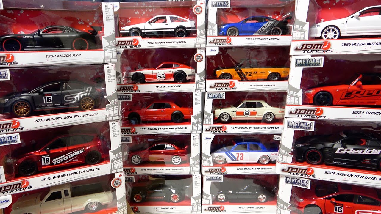 JADA TOYS JDM TUNERS 1/24」日本のカスタム車ミニカーを開封！ - YouTube