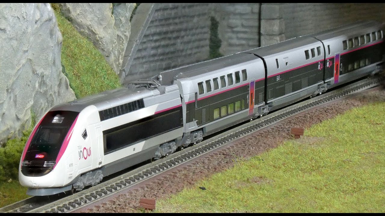 Kato 10-2131 TGV Euroduplex SNCF, InOui, 5 éléments, N 1/160 - YouTube