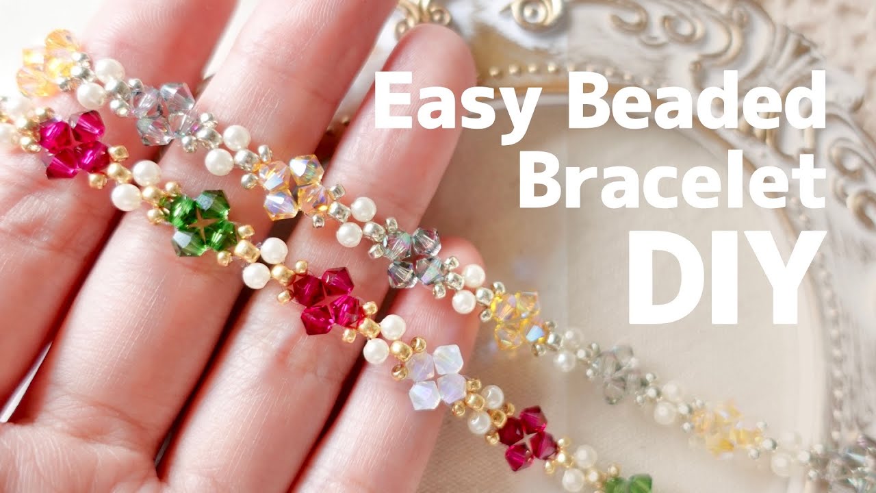 Easy! Beaded Elegant Bracelet Tutorial | for beginners Holidays
