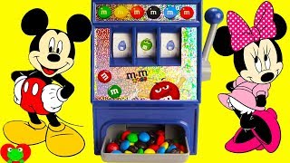 Mickey Mouse and Minnie Mouse M&M Candy Machine Magical Surprises